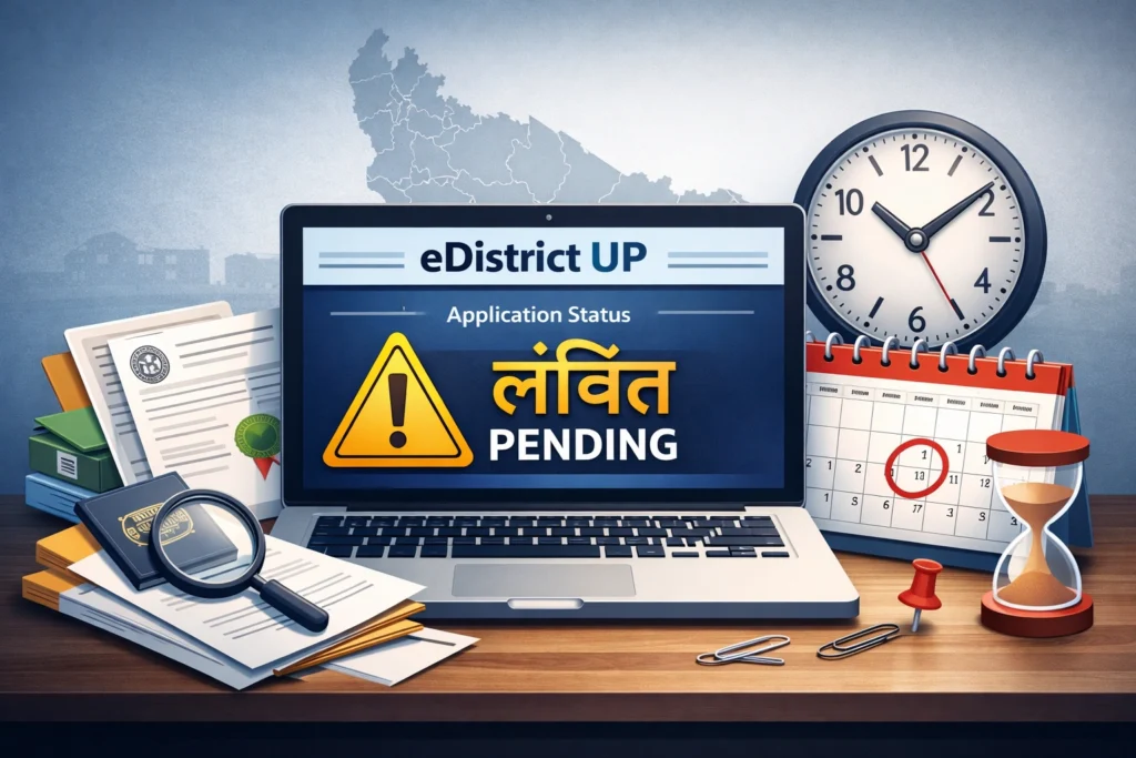 eDistrict UP application pending: अधिकारी के पास लंबित –2026